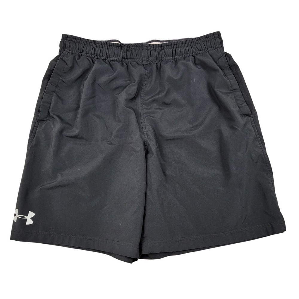 Under Armour Shorts Mens Medium Black Excellent HeatGear Loose Fit Athletic 5729